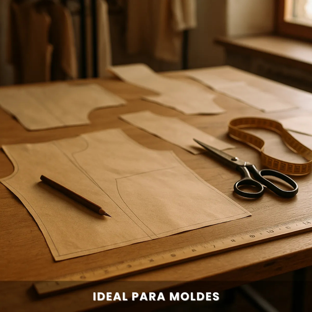 BOBINA PAPEL KRAFT MOLDE PARDO 80G - RISCO E MODELAGEM - 1,60M