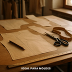 BOBINA PAPEL KRAFT MOLDE PARDO 80G - RISCO E MODELAGEM - 1,60M